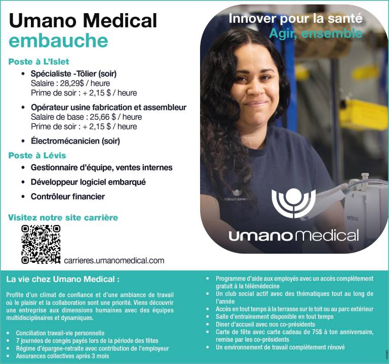 Offre d’emploi - Umano Medical