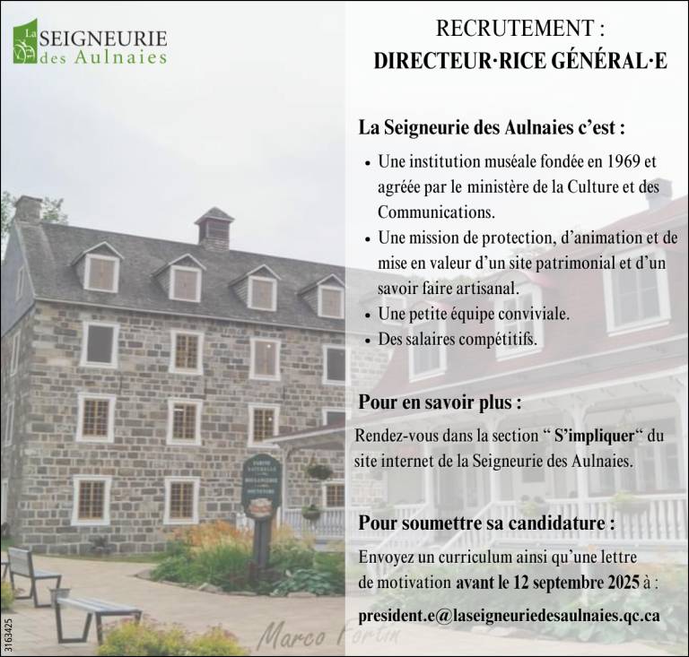 Directeur-rice générale recherché-e