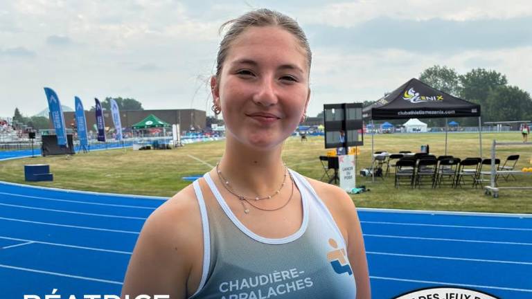 $!Béatrice Gaudreau a remporté une médaille lors de la seconde journée de compétition. Photo de courtoisie.