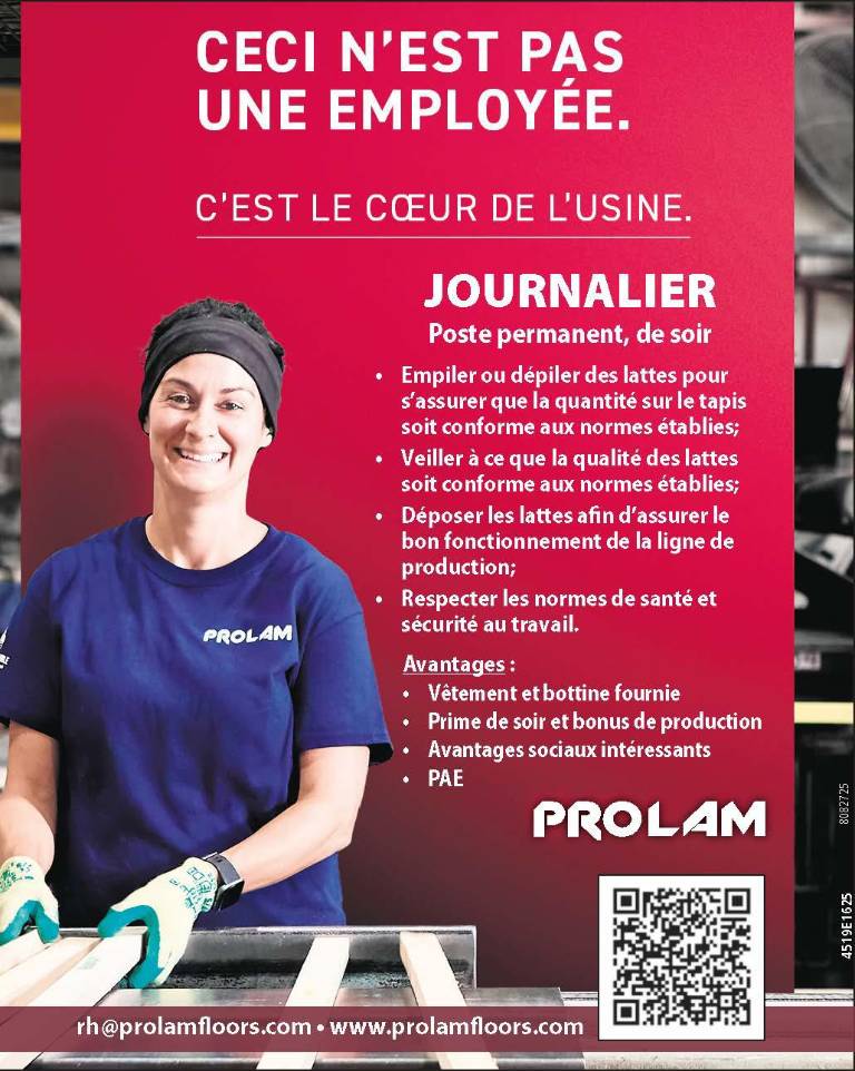 Cherchons Journalier, poste permanent de soir