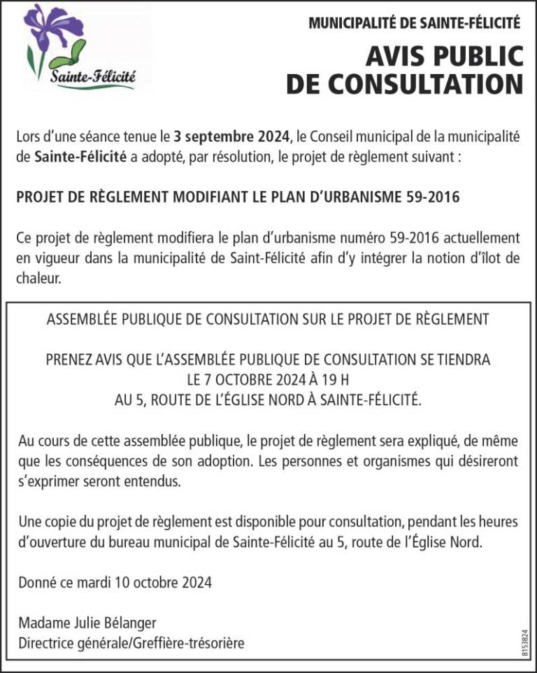 DE CONSULTATION