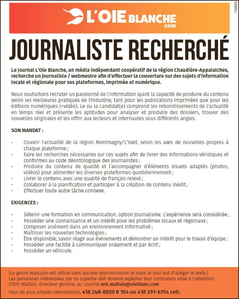 Journaliste