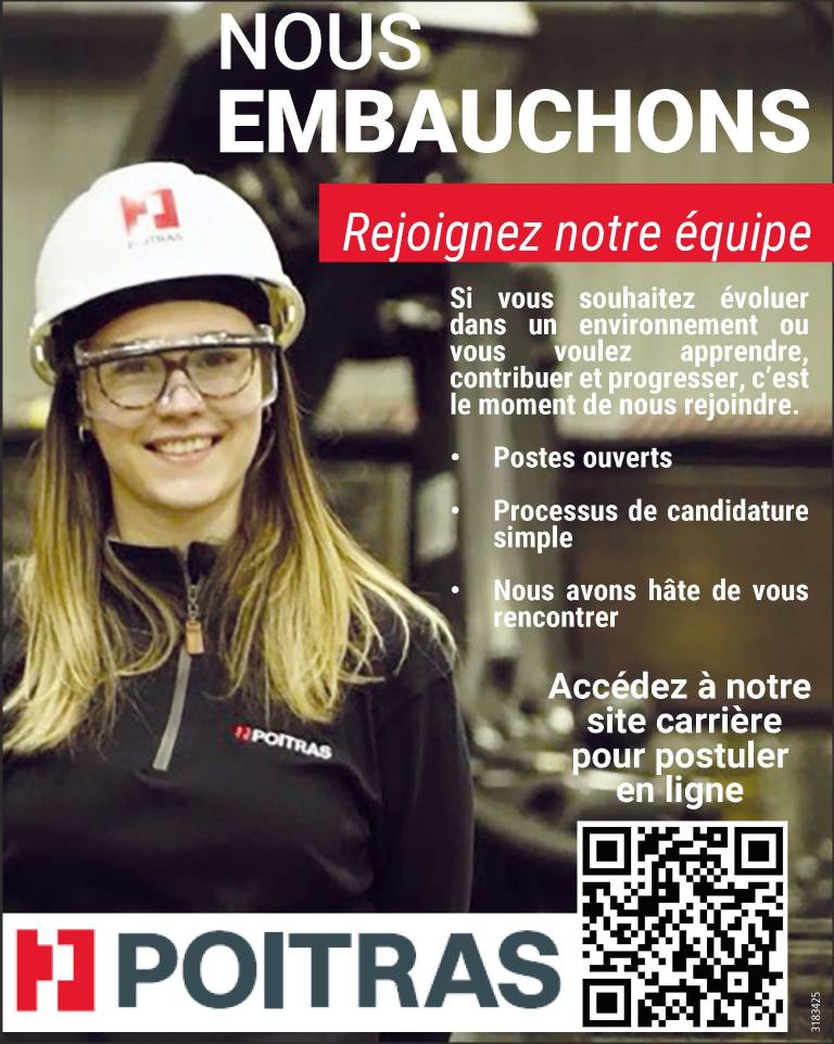 Nous embauchons !