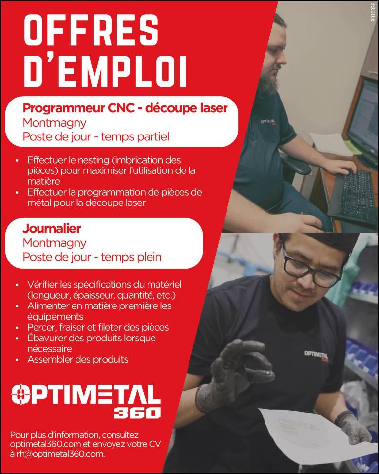 Plusieurs postes de disponibles