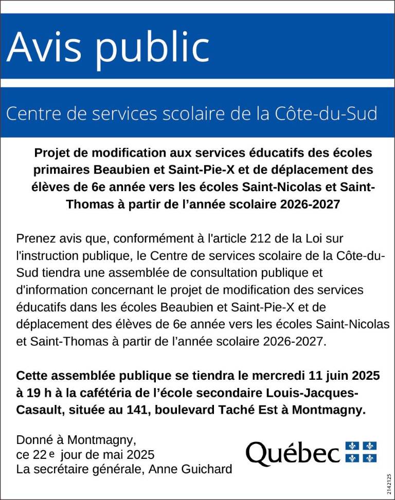 Avis public